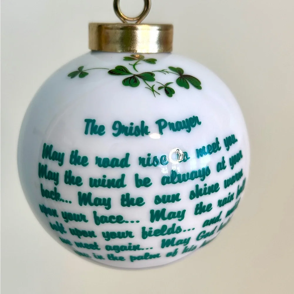 Baby’s Irish Blessing First Christmas Ornament | Ceramic | Original Box